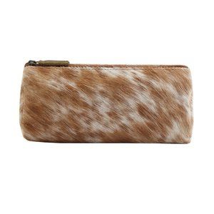 SANDY LEATHER AND HAIR-ON MULTI-POUCH
